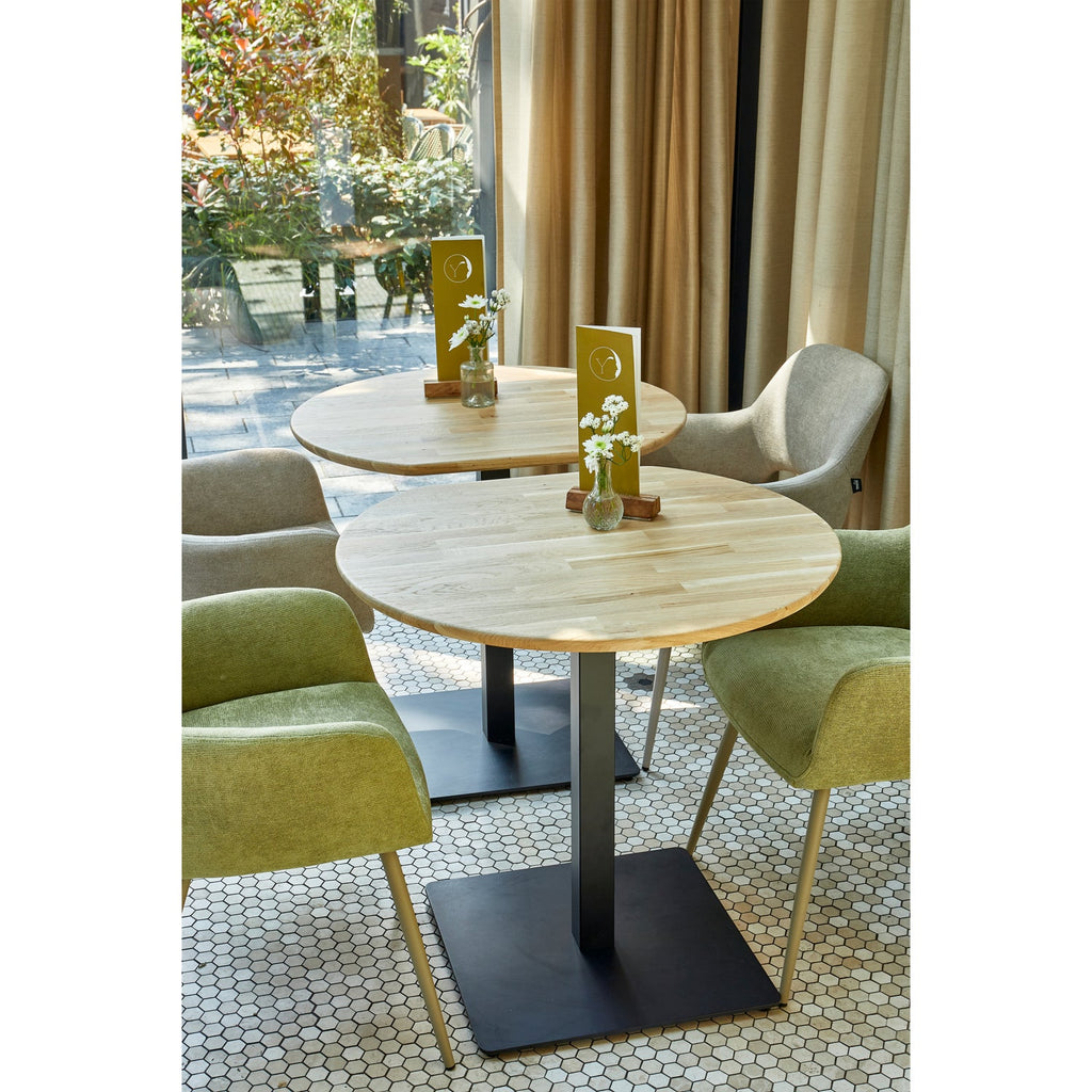 BISTRO SQUARE TUBE LEG METAL LEG MATT BLACK 72x50x50CM