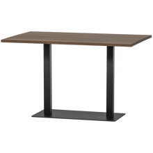 Cargar imagen en el visor de la galería, BISTRO DOUBLE SQUARE TUBE LEG METAL MATT BLACK 72x80x40CM