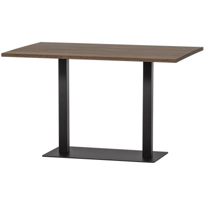 BISTRO DOUBLE SQUARE TUBE LEG METAL MATT BLACK 72x80x40CM