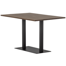 Cargar imagen en el visor de la galería, BISTRO DOUBLE SQUARE TUBE LEG METAL MATT BLACK 72x80x40CM