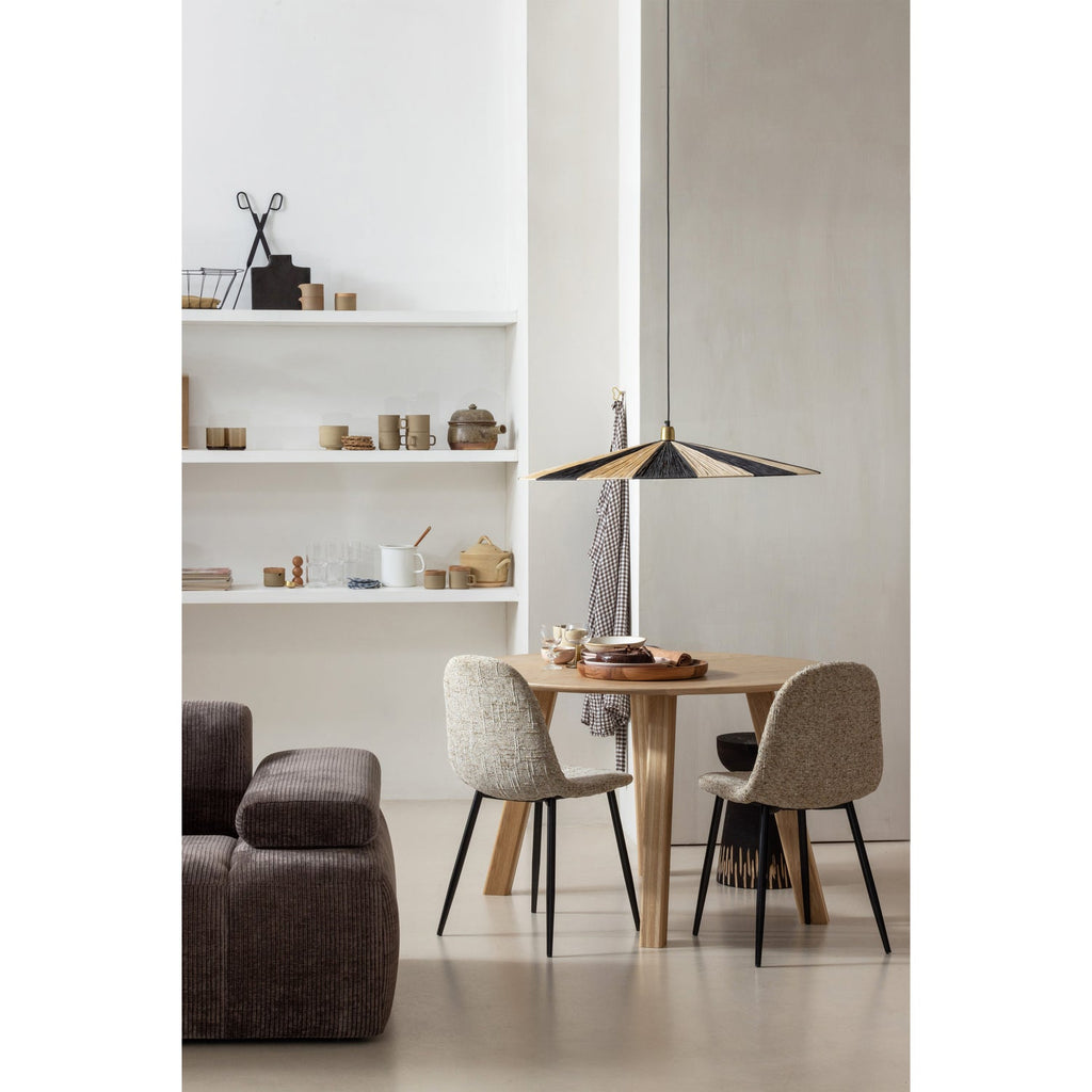 HAARLEM 4-POSITION LEG OAK TRANSPARENT SET OF 2 [fsc]