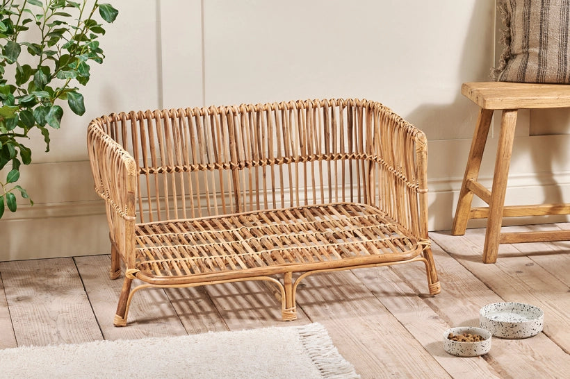 Tanvyk Rattan Pet Bed - Natural - Large