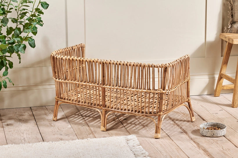 Tanvyk Rattan Pet Bed - Natural - Large