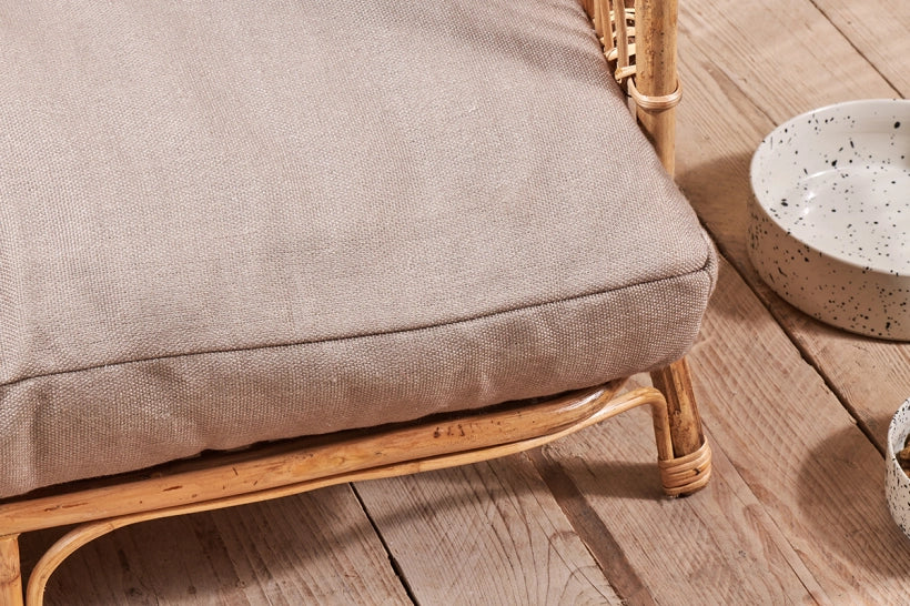 Tanvyk Rattan Pet Bed - Natural - Large