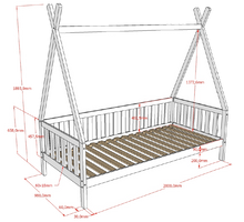 Cargar imagen en el visor de la galería, Tipi Pine Kids Bed