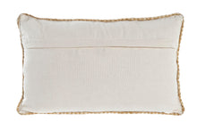 Cargar imagen en el visor de la galería, CUSHION JUTE 50X30X10 900 GR, NATURAL 2 MOD.