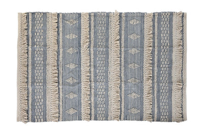 CARPET COTTON 180X120X2 1600 GR BLUE