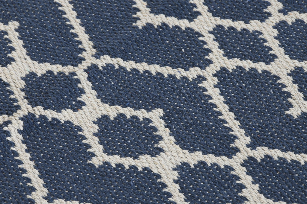 CARPET COTTON 120X180X1 1300 GSM REVERSIBLE BLUE