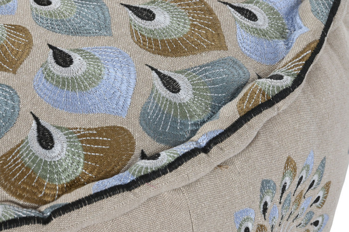 FLOOR CUSHION COTTON 60X60X27 7500GR BLUE