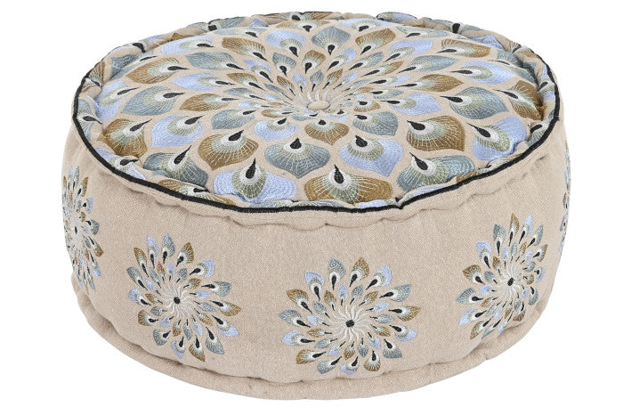 FLOOR CUSHION COTTON 60X60X27 7500GR BLUE