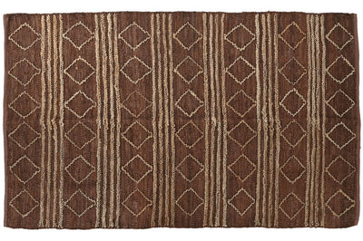 CARPET JUTE LEATHER 160X230X1 2000 GSM ROMOS BROWN