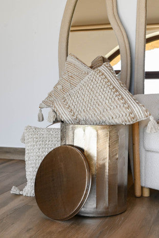 CUSHION COTTON JUTE 45X45 754 GR.