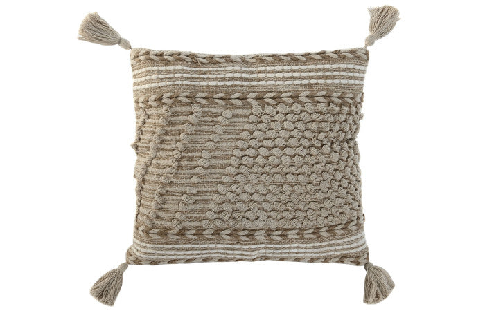 CUSHION COTTON JUTE 45X45 754 GR.