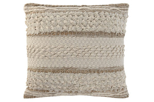 CUSHION COTTON JUTE 45X45 878 GR.