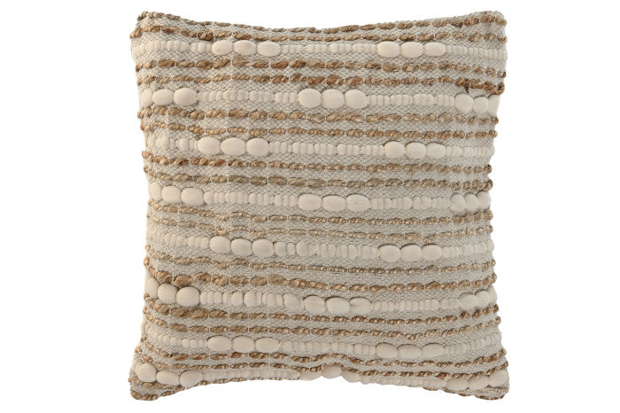 CUSHION COTTON JUTE 45X45 794 GR.