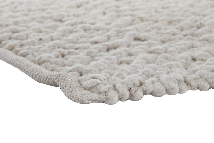 CARPET WOOL COTTON 230X160 BEIGE