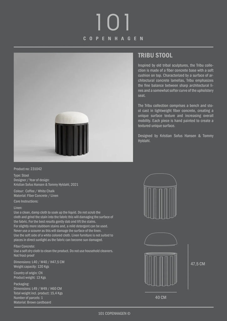 Tribu Stool - Coffee