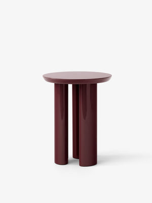 Tung Side Table JA3 Ø38 H48 cm Burgundy Red