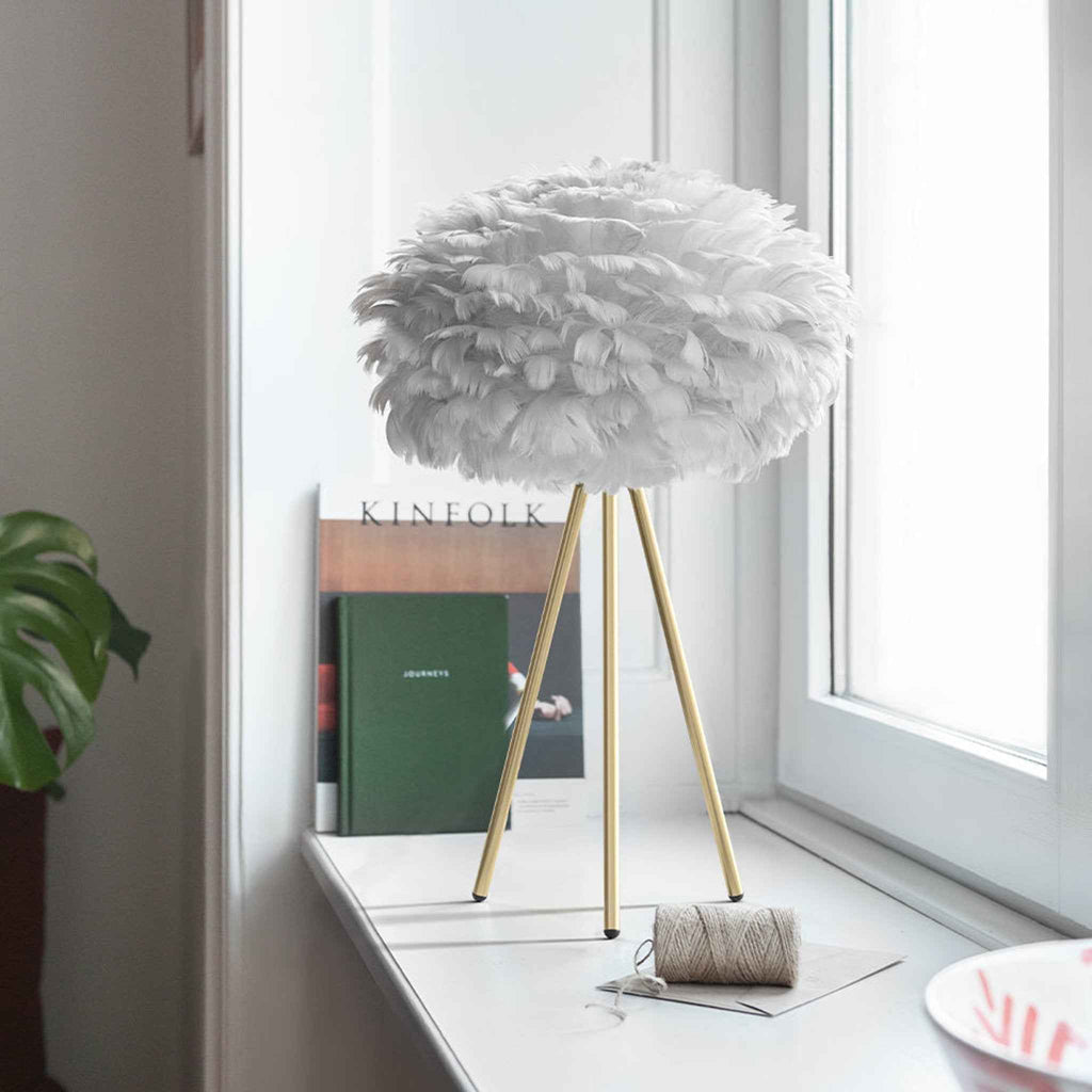 Tripod Table Brushed Brass - lifestyle