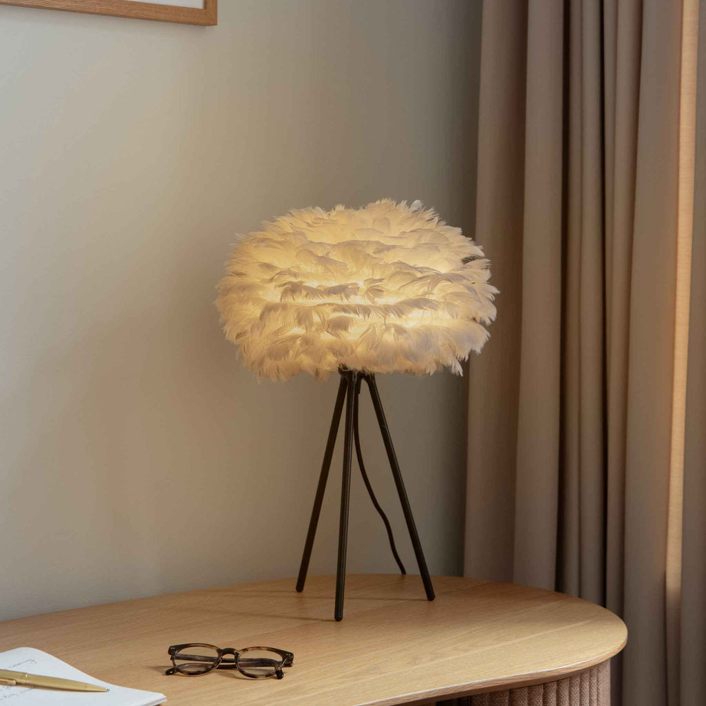 Tripod Table White - lifestyle