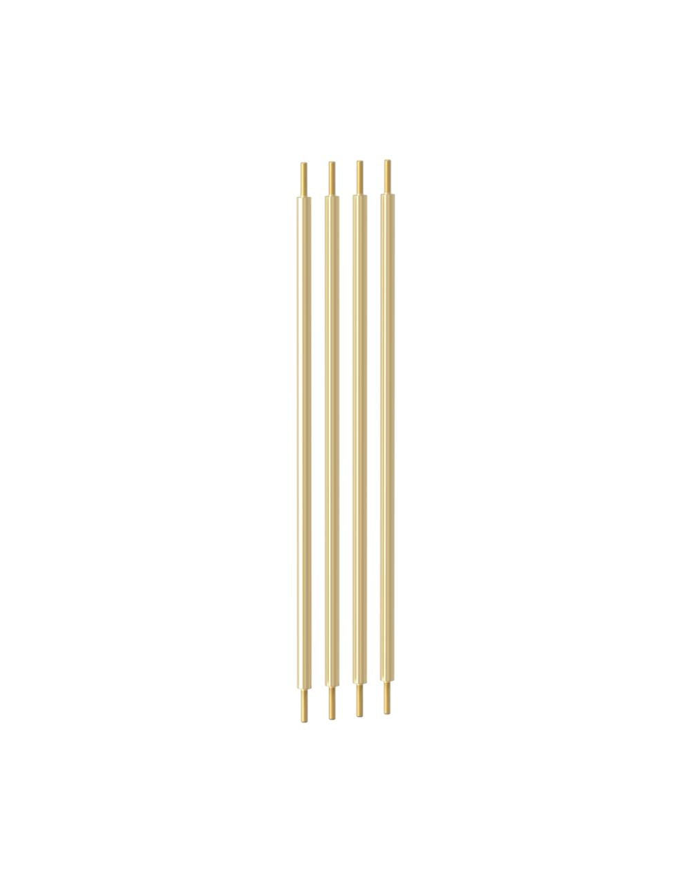 Space Rods, shelf divider, brass
