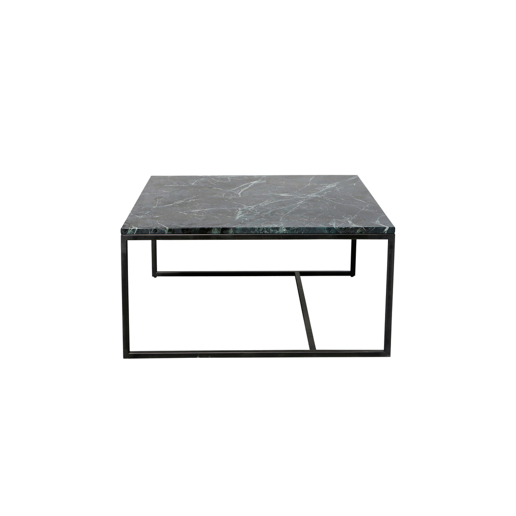 Square Marble Coffee table - Green - Will - 70x70x36,5cm