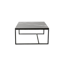 Carica l'immagine nel visualizzatore di Gallery, Square Marble Coffee table - Black - Will - 70x70x36,5cm