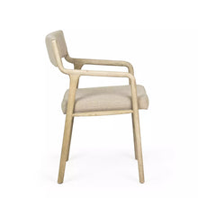 Carica l&#39;immagine nel visualizzatore di Gallery, Elm wood linen chair