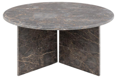 Round coffee table Ø90x42 cm brown Marron