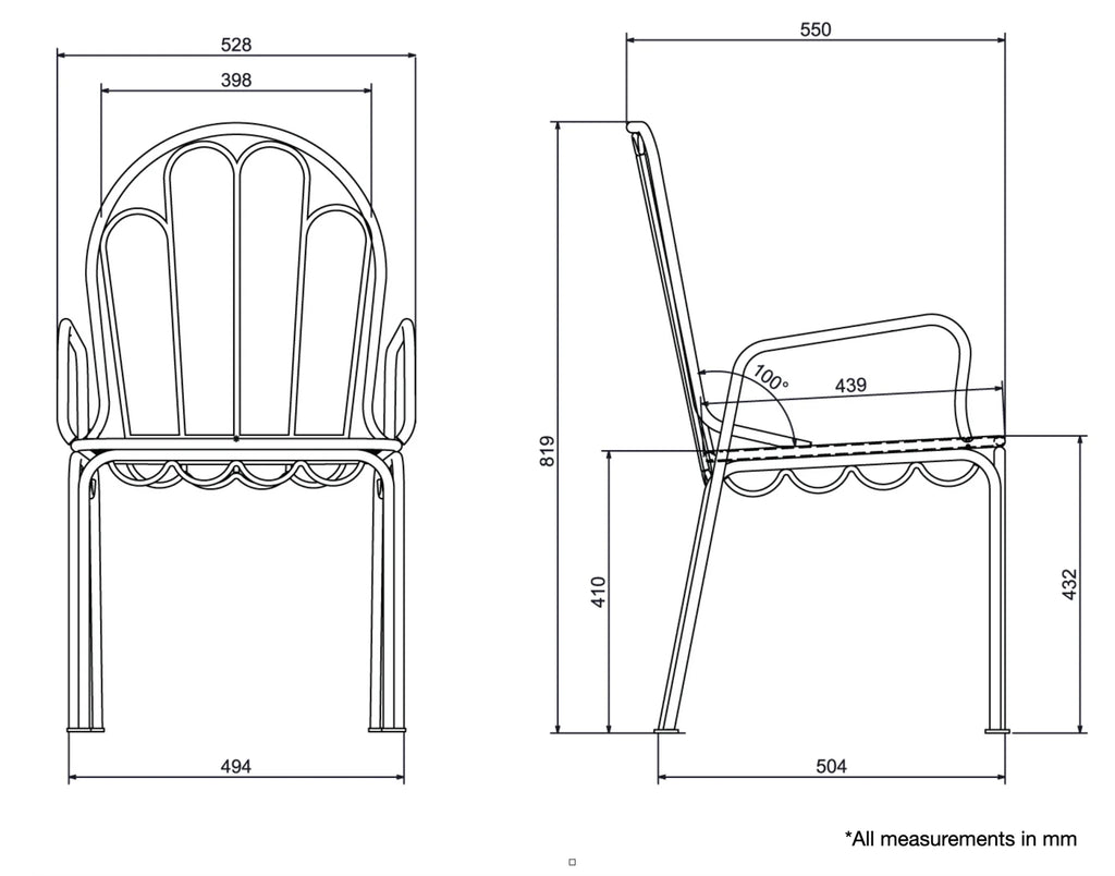 THE AL FRESCO DINING CHAIR - ANTIQUE WHITE