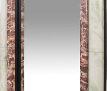 Laden Sie das Bild in den Galerie-Viewer, Indian Green Onyx and Rosalia Pink Marble Mirror