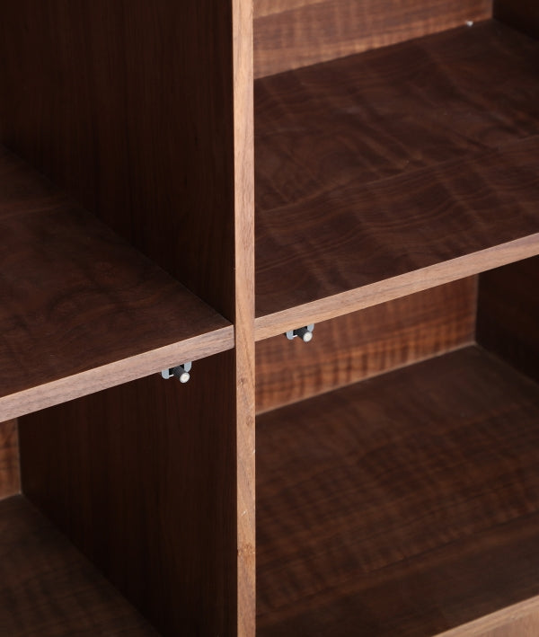 Travertine/Walnut Sideboard