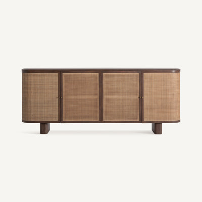Mango/Rattan Sideboard