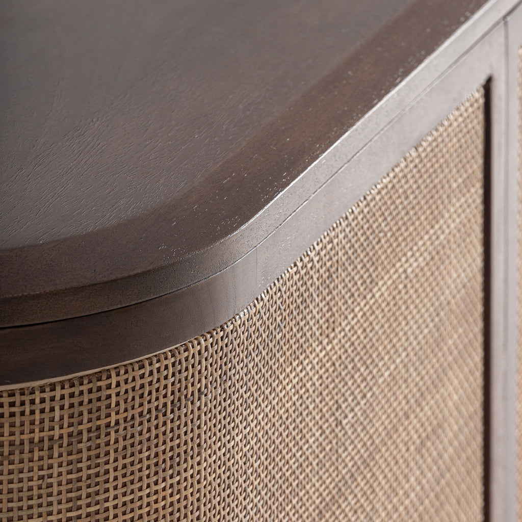 Mango/Rattan Sideboard