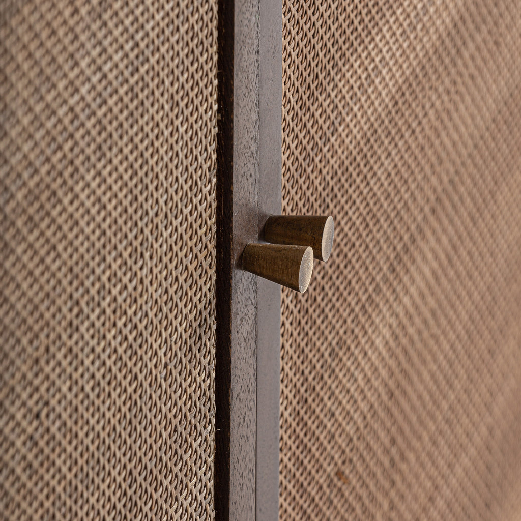 Mango/Rattan Sideboard