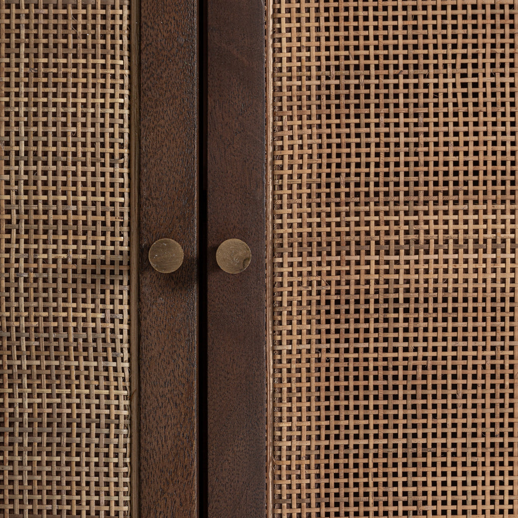 Mango/Rattan Sideboard
