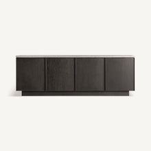 Carica l'immagine nel visualizzatore di Gallery, Travertine grey/ash wood sideboard