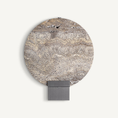Silver Travertine Wall Lamp