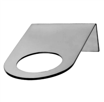 Small chrome metal wall light