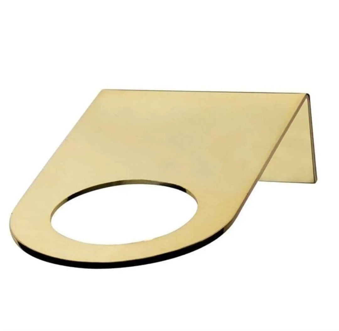 Small gold metal wall light