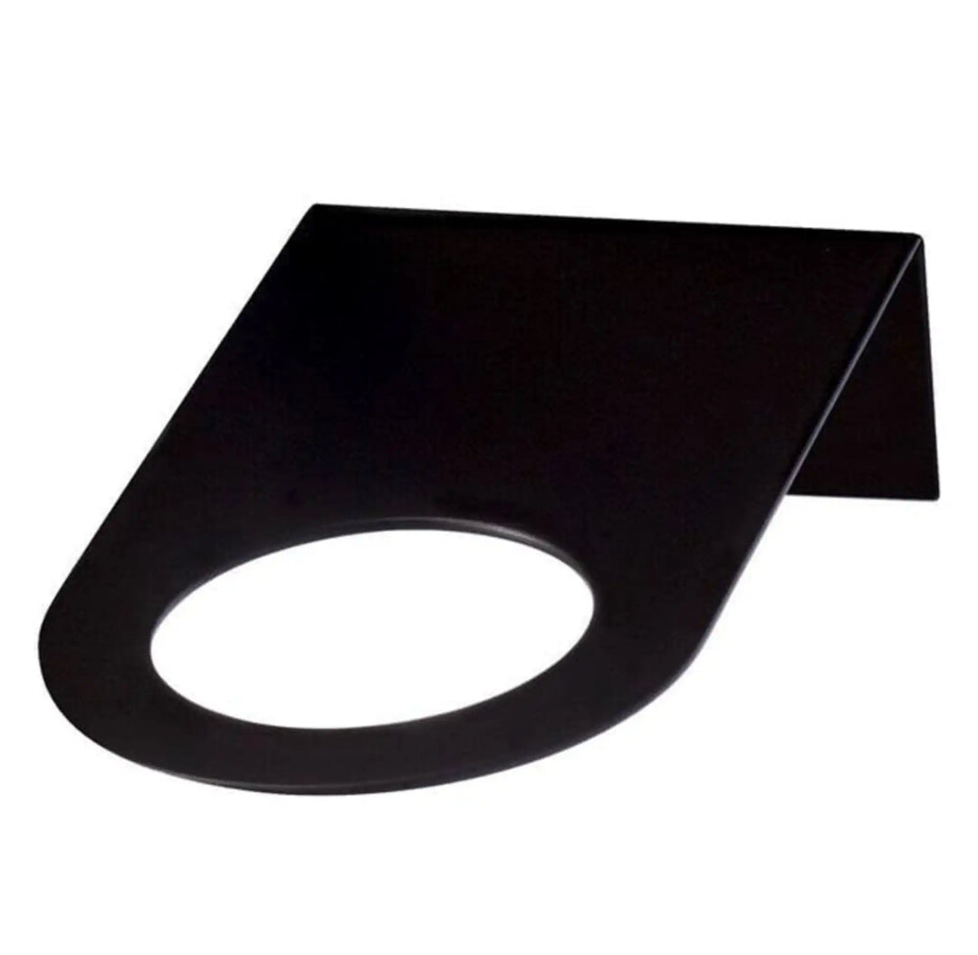 Small black metal wall light