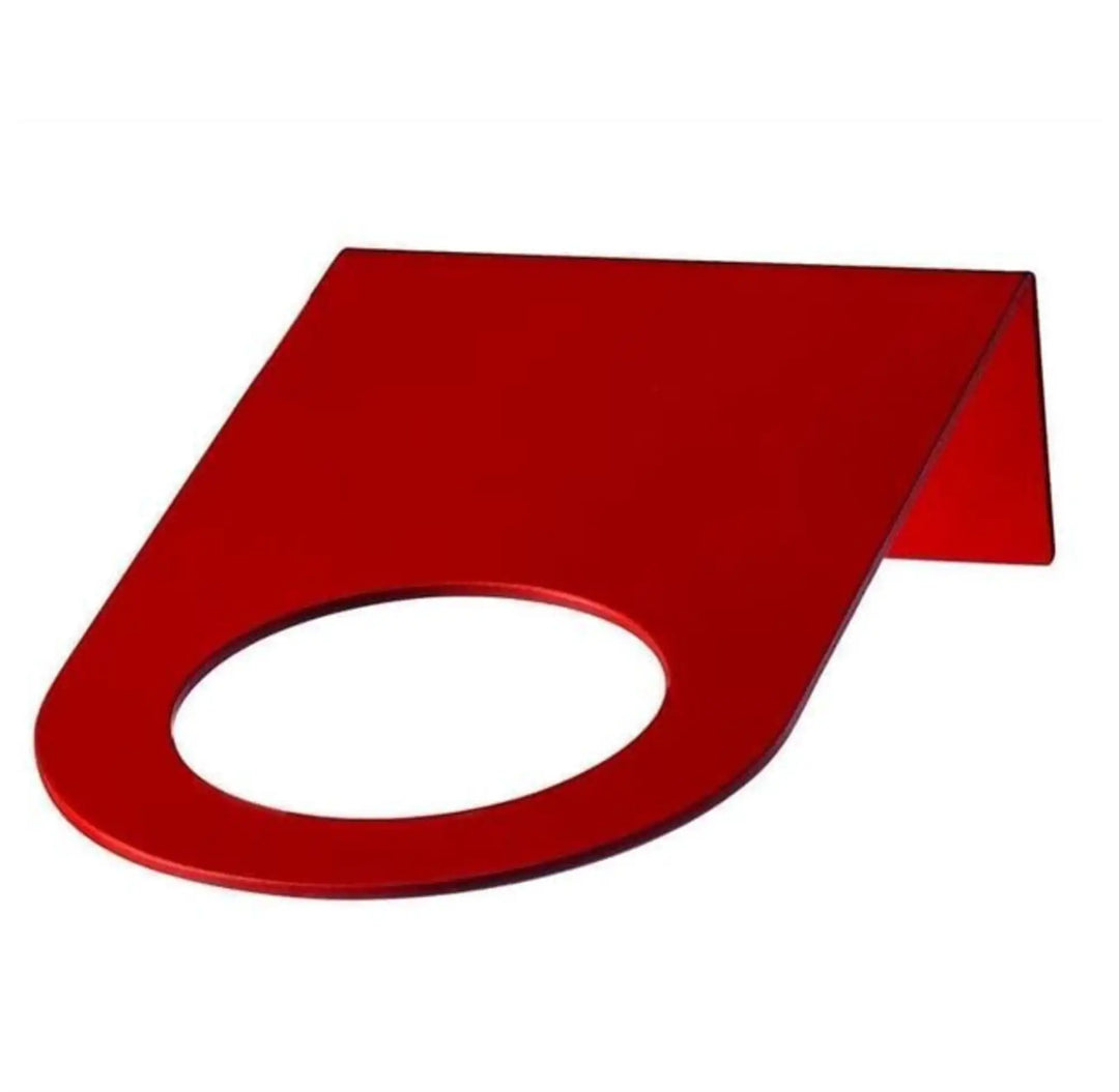Small red metal wall light