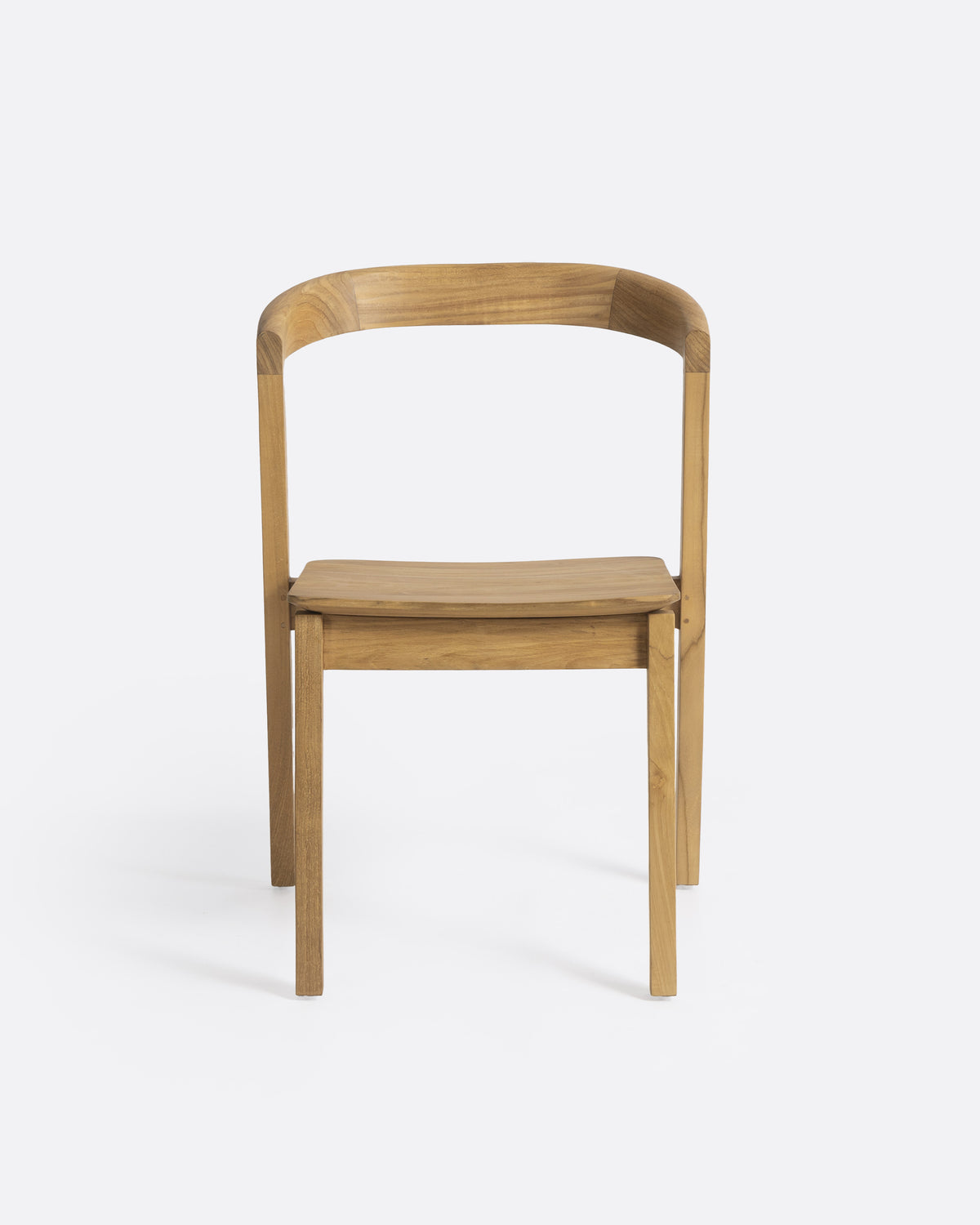 Stackable teak wood chair