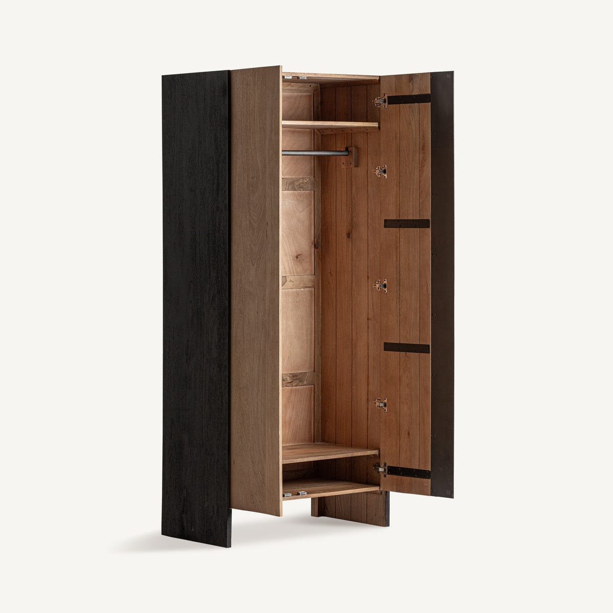 Killeany Brown Mango Wood Wardrobe 90x55x210 cm