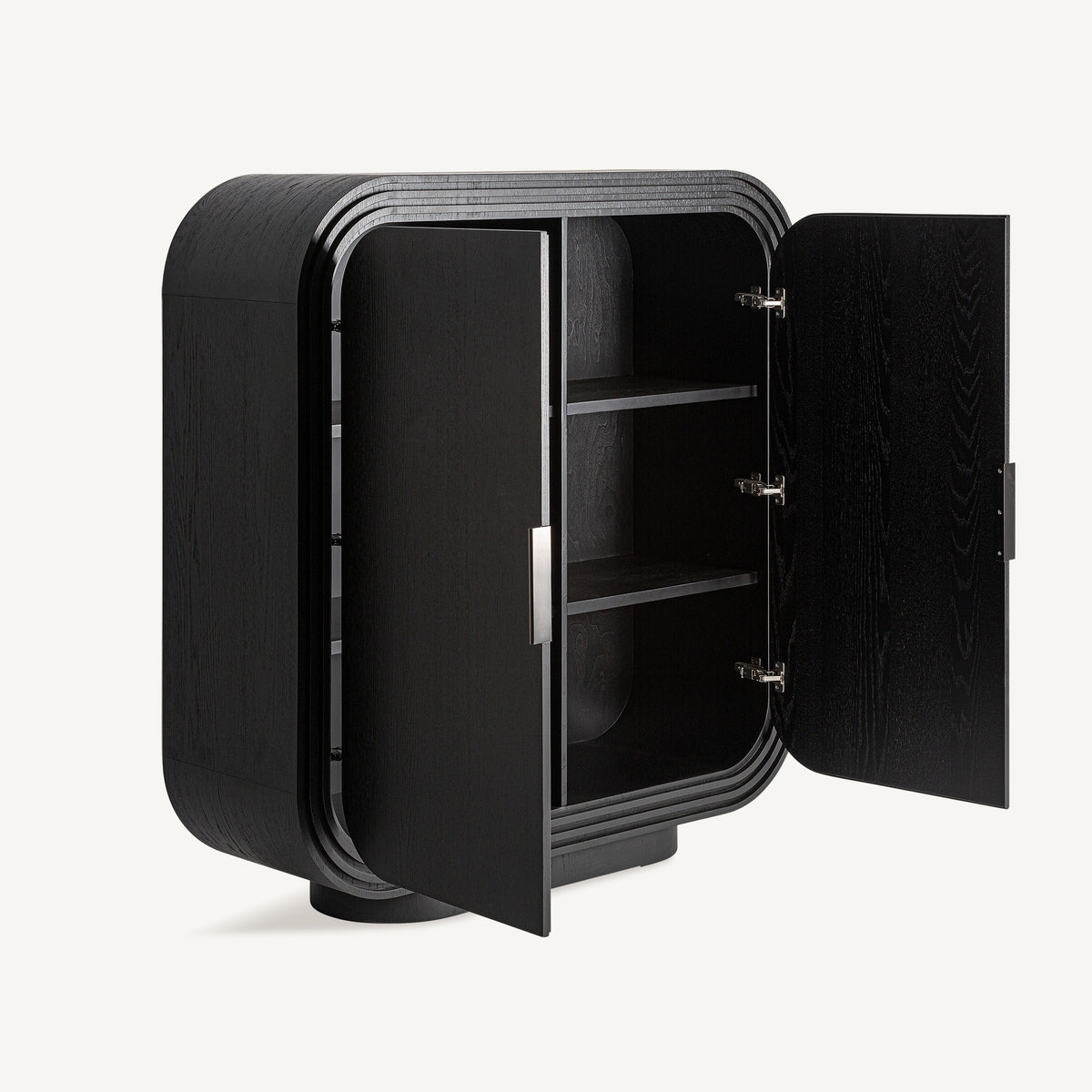 Rize Black Oak Wardrobe 140x45x148 cm