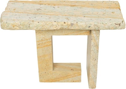 Sandstone Green side table