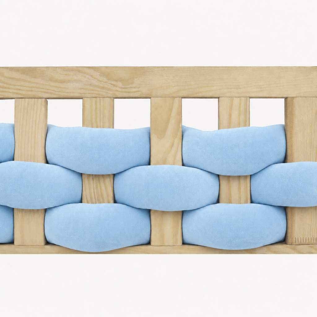 Ochraniacz do łóżeczka Przeplataniec Baby Blue