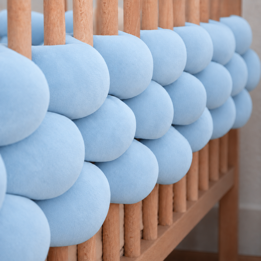 Ochraniacz do łóżeczka Przeplataniec Baby Blue