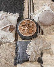 Cargar imagen en el visor de la galería, Black Linen Cushion 65*65cm