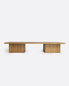 Coffee table in solid teak wood